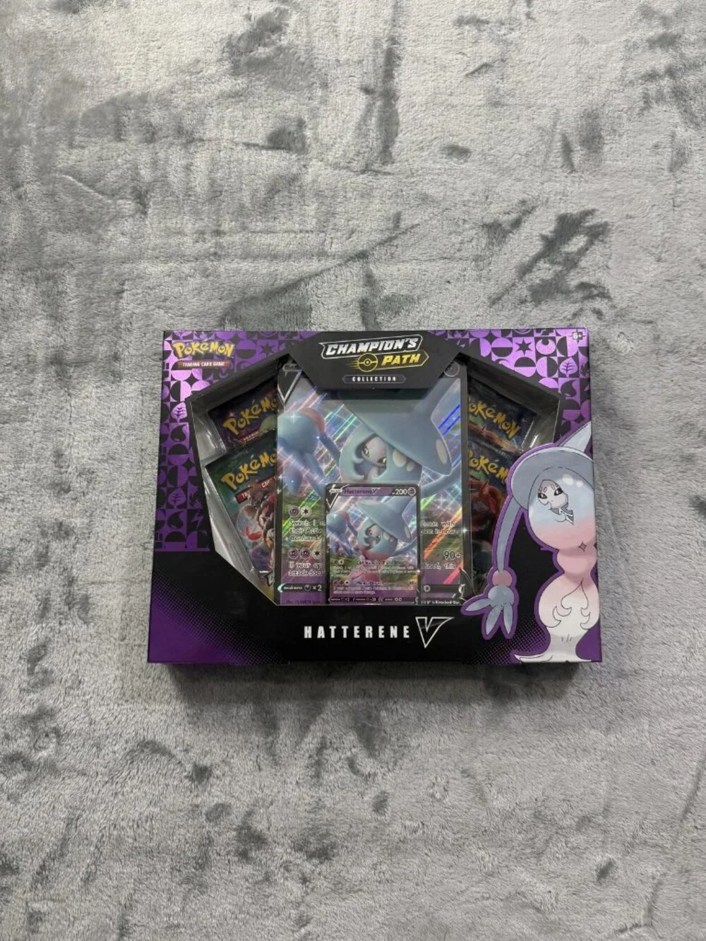 Pokemon TCG Champions Path Hatterene V Collection Box Promo Booster Sealed New